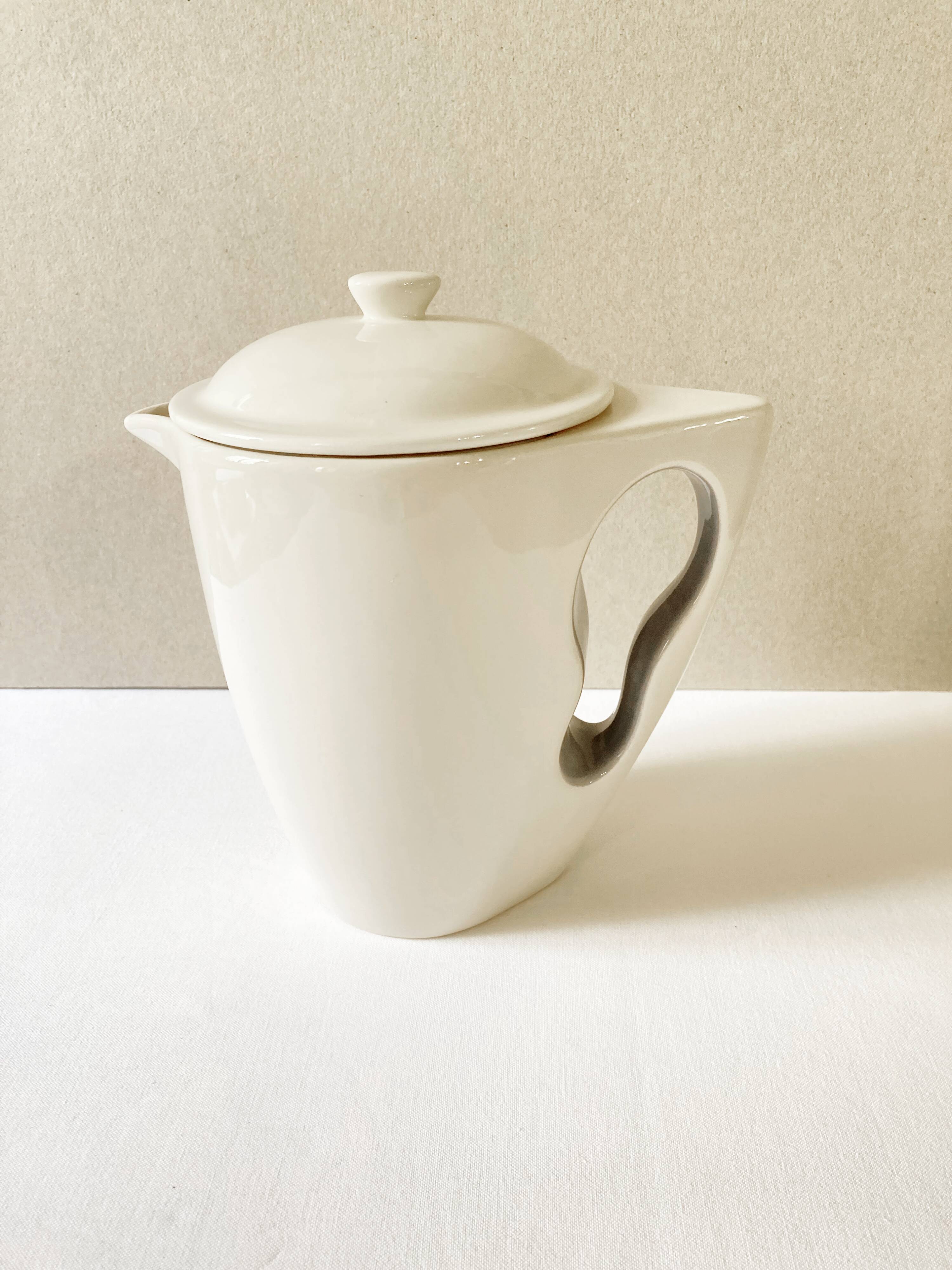 Contemporary earthenware teapot