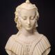 Bust of Angelica Maria by Gianneli Faux Alabaster on Marble