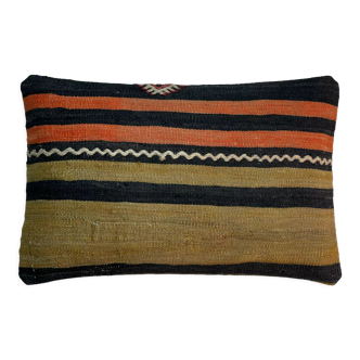 Vintage turkish handmade cushion cover , 30 x 50 cm