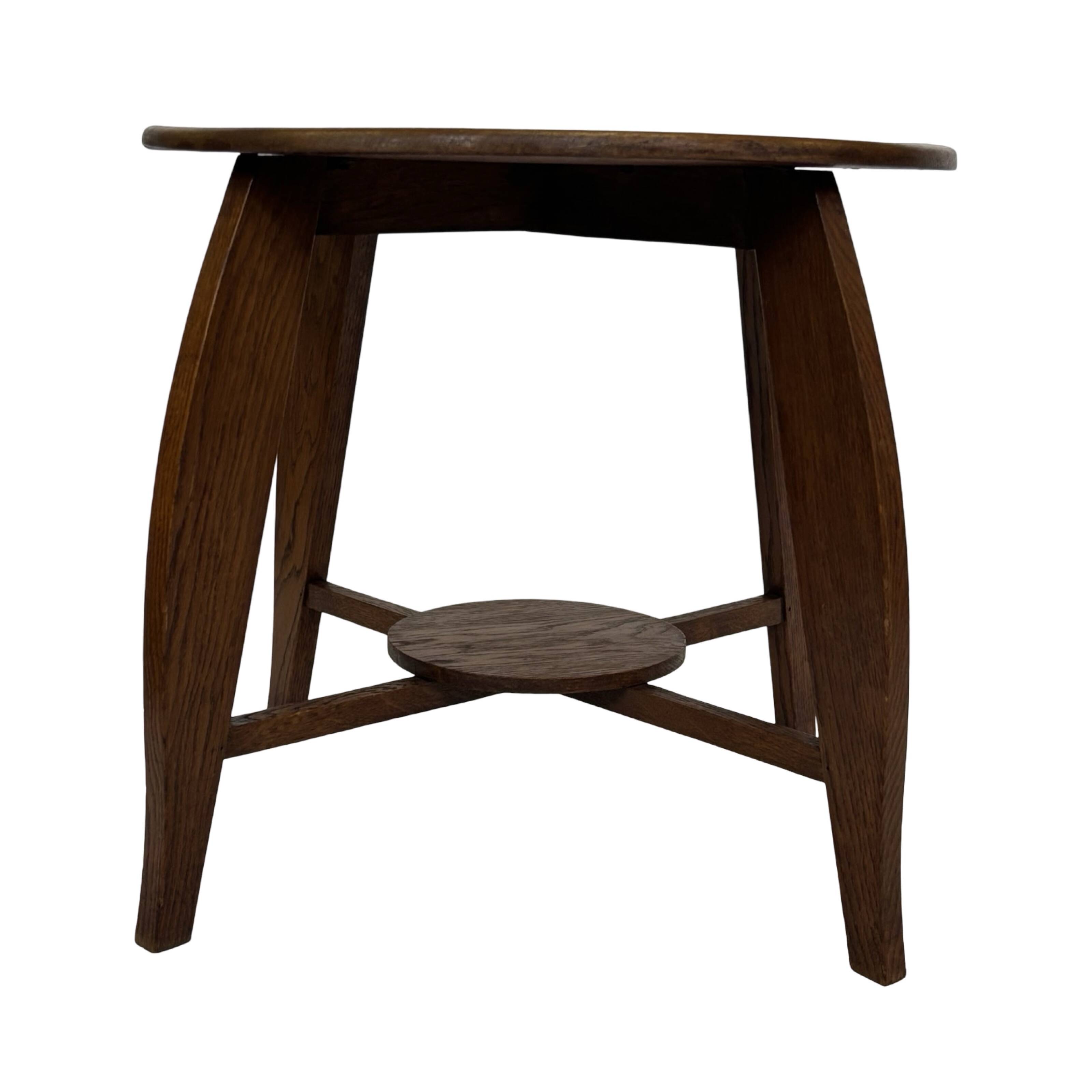 Art Deco Coffee Table Side Table Oak 1950s Design