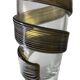 Large vintage blown glass vase in Murano style.