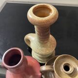 Trio of candlesticks with handles from the 60s-70s