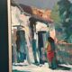 Original Swedish Oil On Panel – “Spanish Houses” By Tedde Rhodin