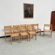 Beech chairs from the 1980s, Sornay.