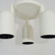 3-spot lase-white metal orientable ceiling light. Kema Keur. Year 80