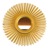 Miroir soleil doré style vintage