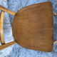 Chaise bistrot en bois clair années 70 vintage