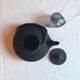 Cast-glass teapot