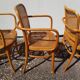 Ensemble de 4 fauteuils et 1 chaise Thonet 811 Josef Hoffmann