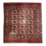 Tapis ancien Boukhara Turkmène : 0.95 x 1.10 Mètres
