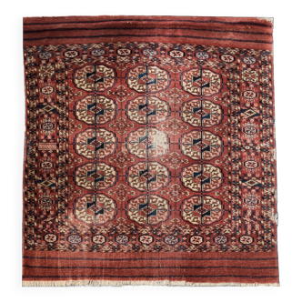 Tapis ancien Boukhara Turkmène : 0.95 x 1.10 Mètres