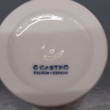 2 white porcelain bottles sargadelos o castro vintage