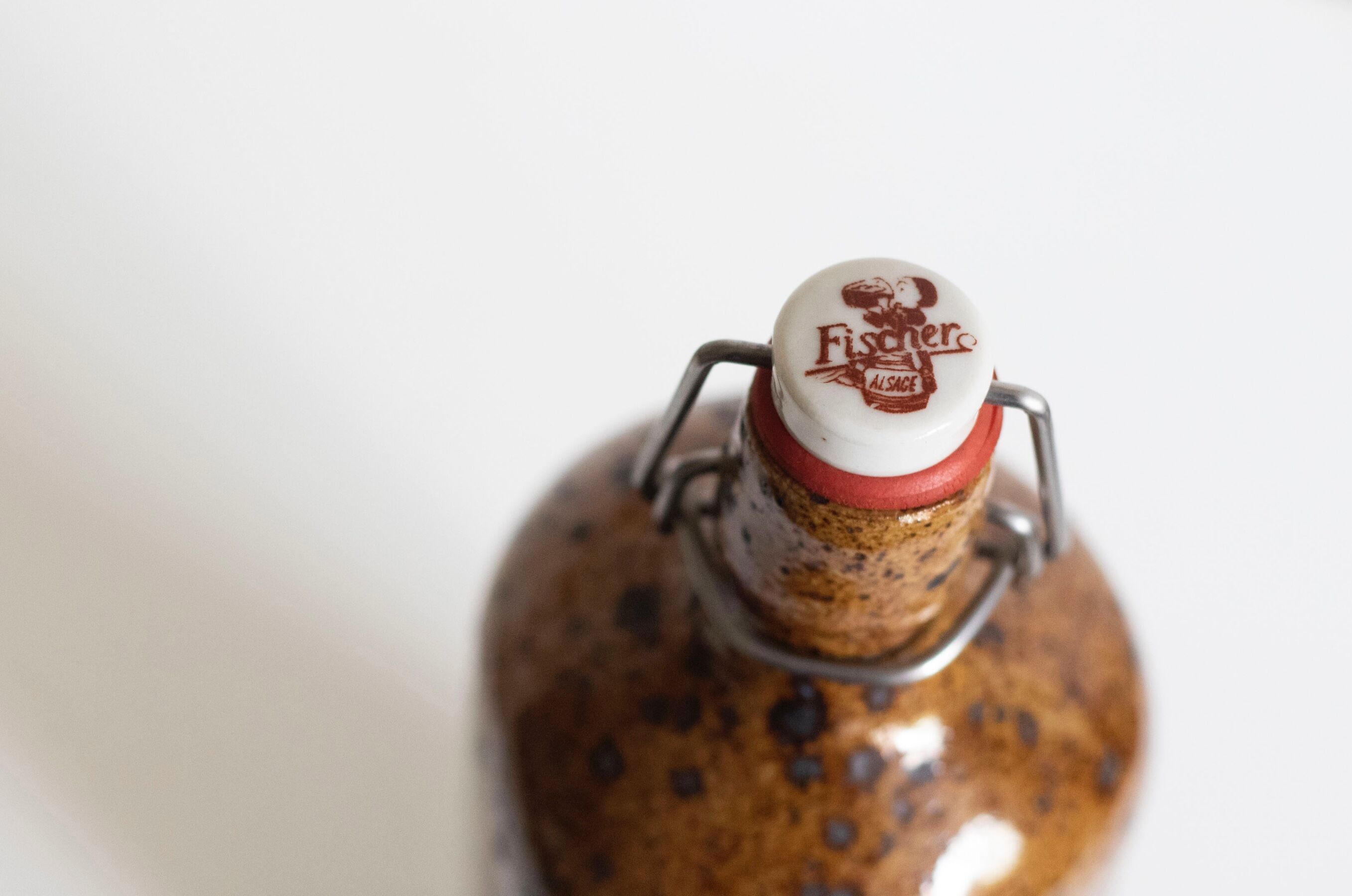 Pyrite stoneware bottle