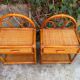 Paire de chevets en rotin 1960