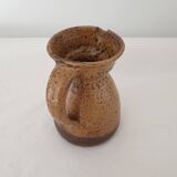 Ceramic pitcher (pyrite stoneware) Signed André Bodin