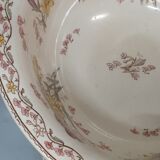 Meuble de salle de bain antique-art avec vasque basculante faïence fleurie