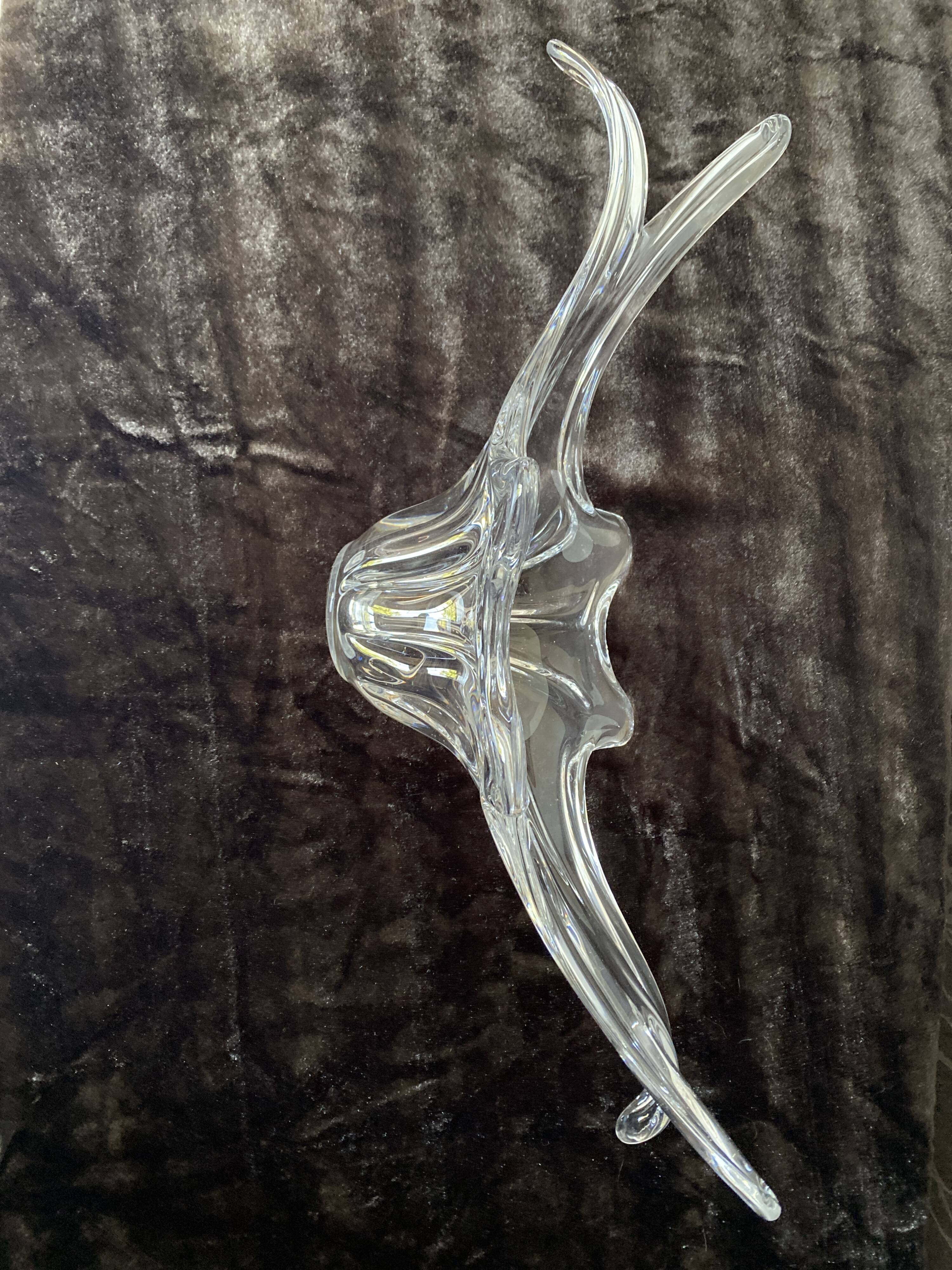 Large vintage crystal centerpiece