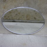 Chrome contour mirror Art Deco