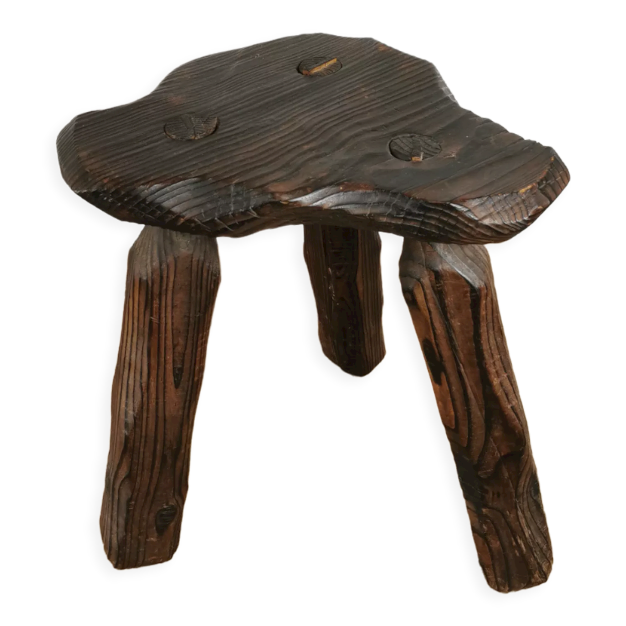 Brutalist tripod stool
