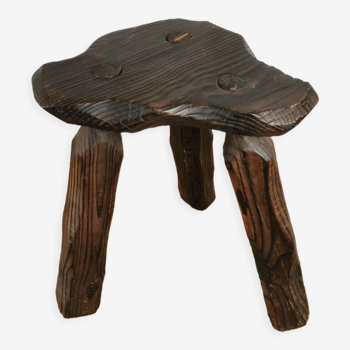 Brutalist tripod stool