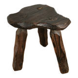 Tabouret tripode brutaliste