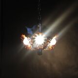 1970s Chandelier with Murano Glass Shades,Italy