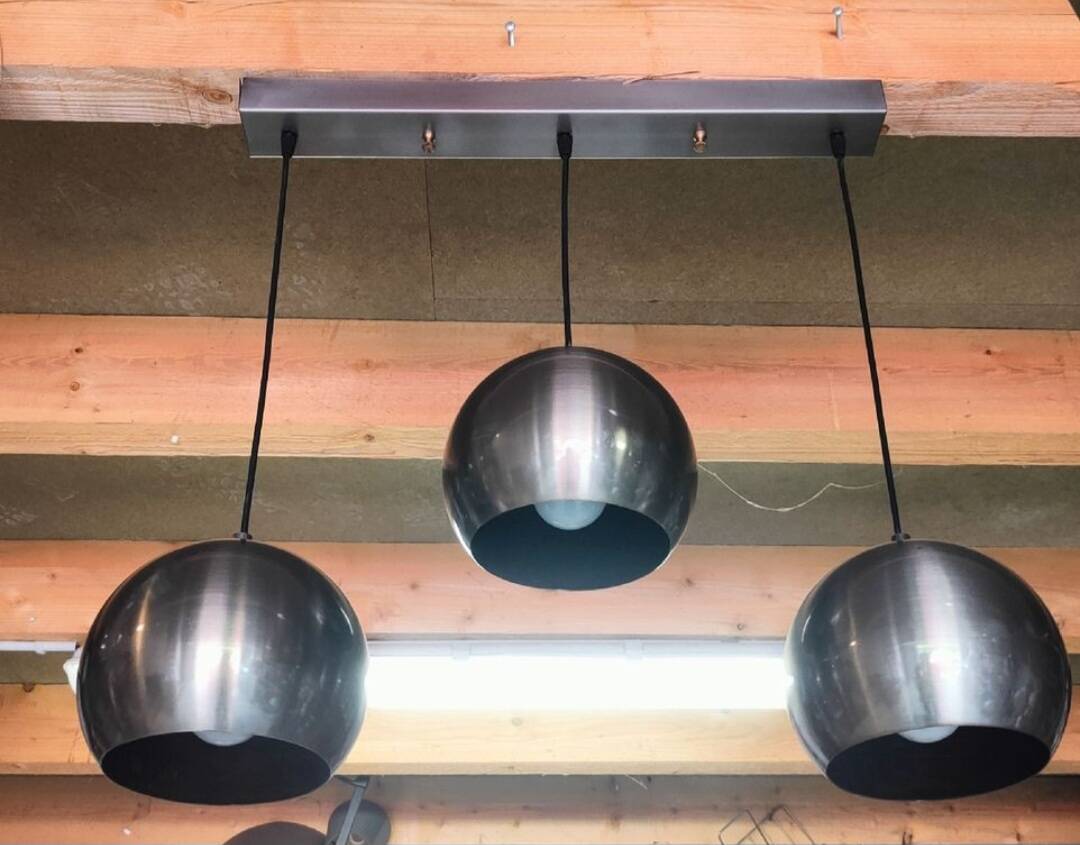 Vintage eyes ball pendant light 1990