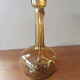 Vintage mouth-blown glass carafe