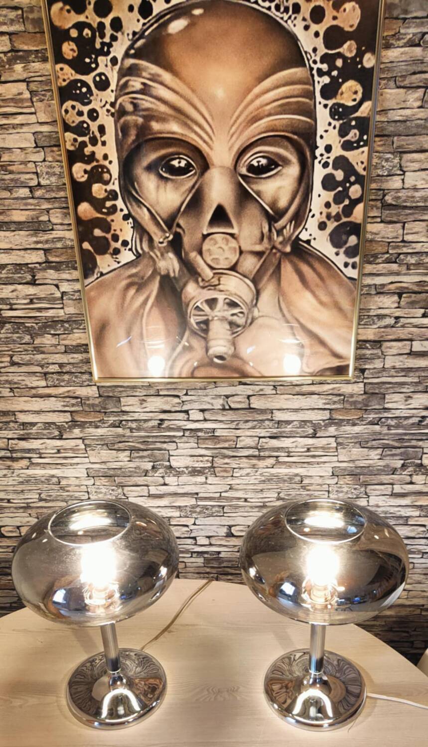 Pair of vintage lamps 1970 Italy