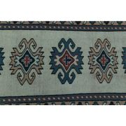 1970s Vintage Turkish Handmade Wool & Cotton Beige Runner Rug 84x402