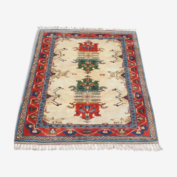 Handmade wool oriental rug - 238x184cm