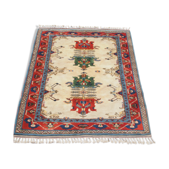 Handmade wool oriental rug - 238x184cm