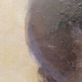 Oil portrait on canvas carved wooden frame