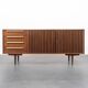 Enfilade années 60, teck, scandinave, 165cm, restauré
