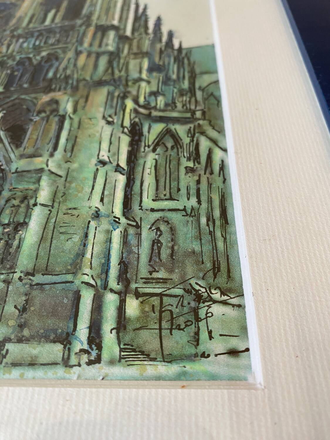 Amiens Cathedral watercolor