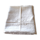 Vintage tablecloth in damask cotton white embroidered monogram CC 160x130 *D9*