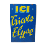 Old painted wood sign