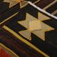 6x10 Black & Yellow Turkish Wool Kilim Rug,Area Kilim Rug 170x312 Cm
