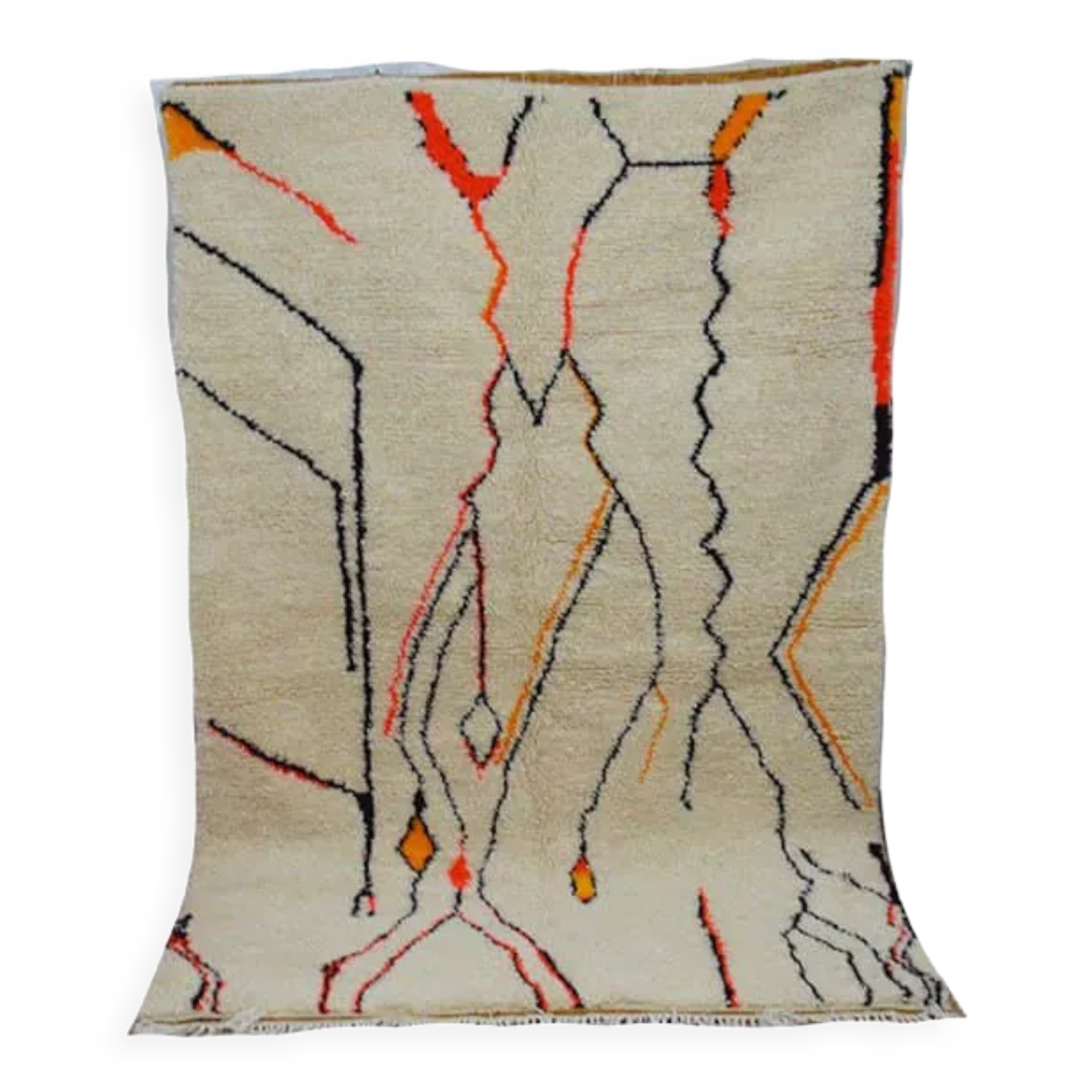 Handmade moroccan berber carpet 256 x 154 cm