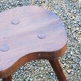 Pair of vintage shepherd stools in solid oak