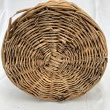 Demijohn type canister covered in wicker