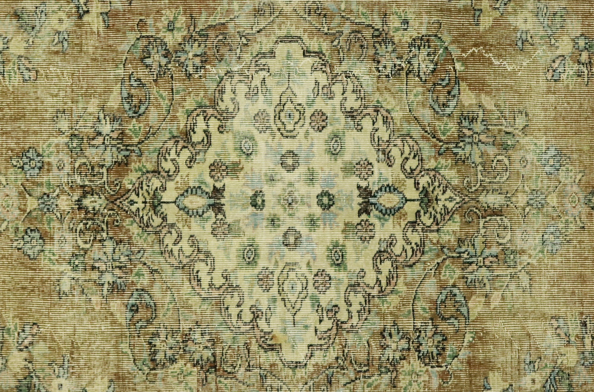 Anatolian handmade vintage rug 255 cm x 177 cm