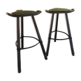 pair of Carl Malmsten style bar stools