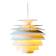 Chandelier de Barcelone 1970 par Bent Karlby pour Lyfa