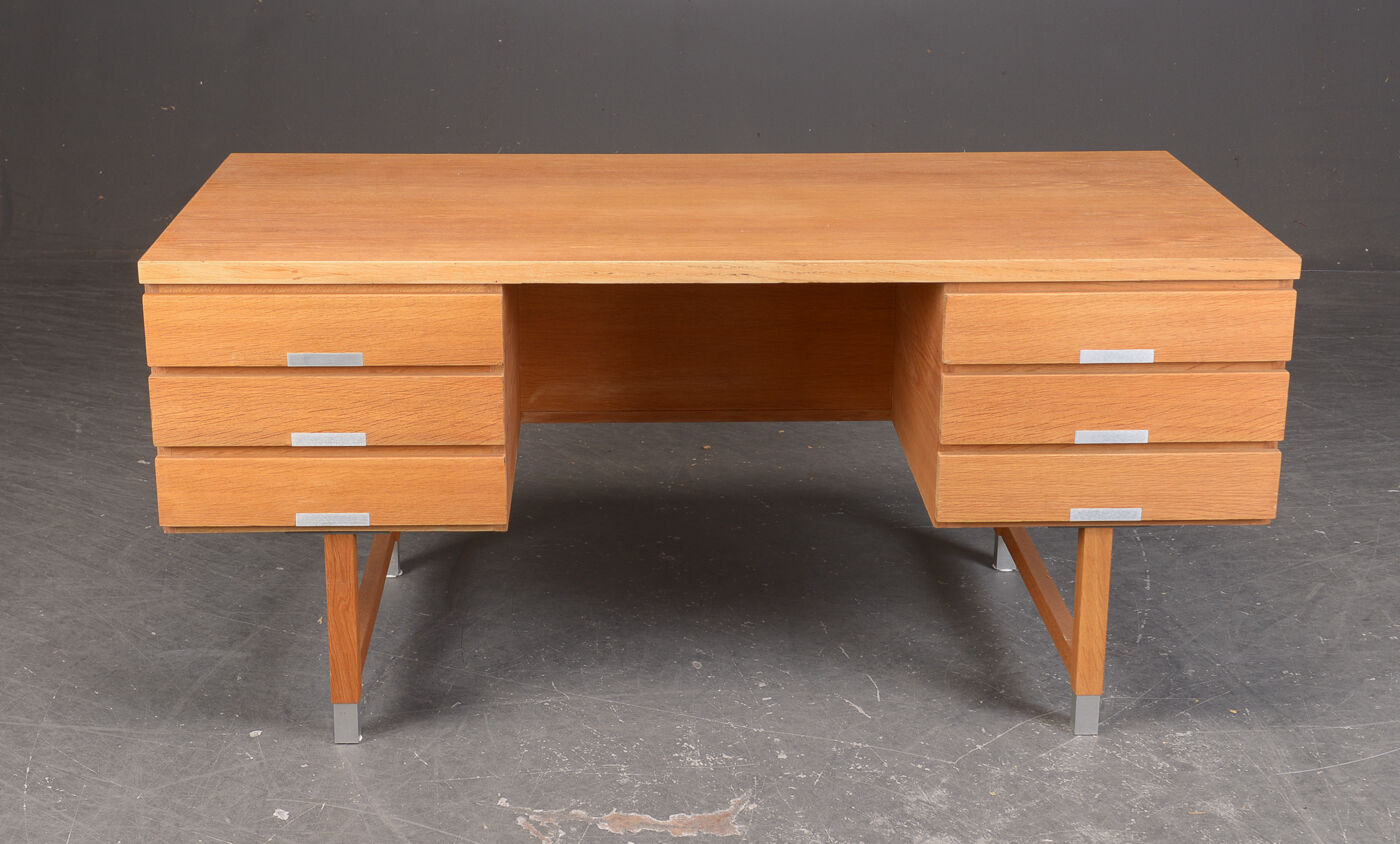 Vintage Ash Desk by Kai Kristiansen Danish 1970