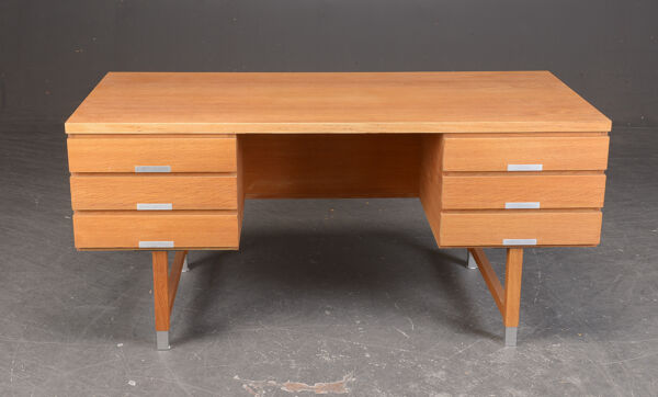 Bureau frêne vintage par Kai Kristiansen Danois 1970