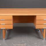 Vintage Ash Desk by Kai Kristiansen Danish 1970