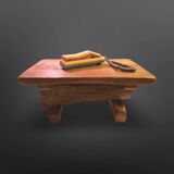 Small brutalist wabi sabi coffee table, Netherlands 1960s