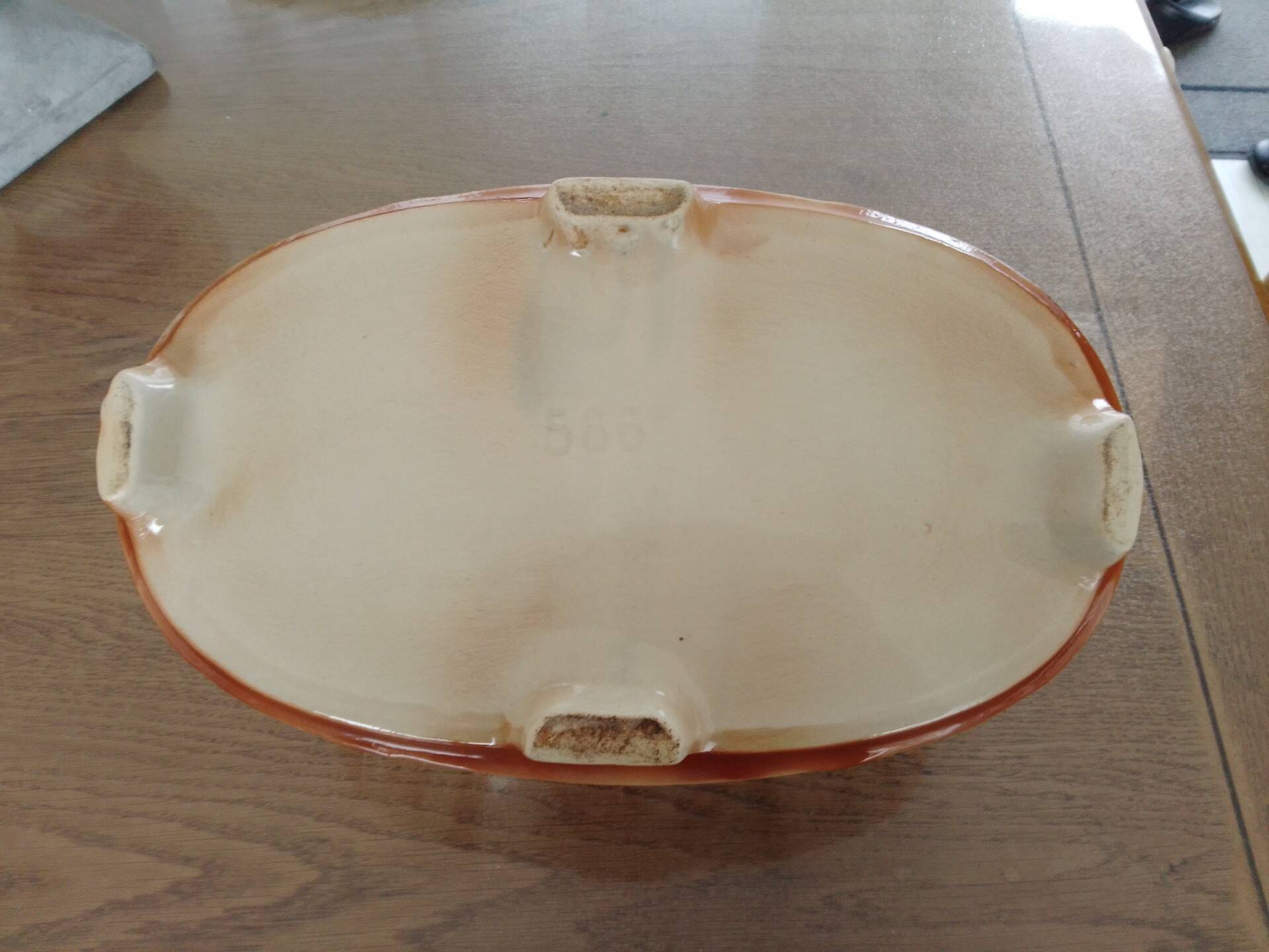 Antique faience jardinière