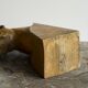 Sculpture of a boxer bookends in carved solid wood, mid-20th century.